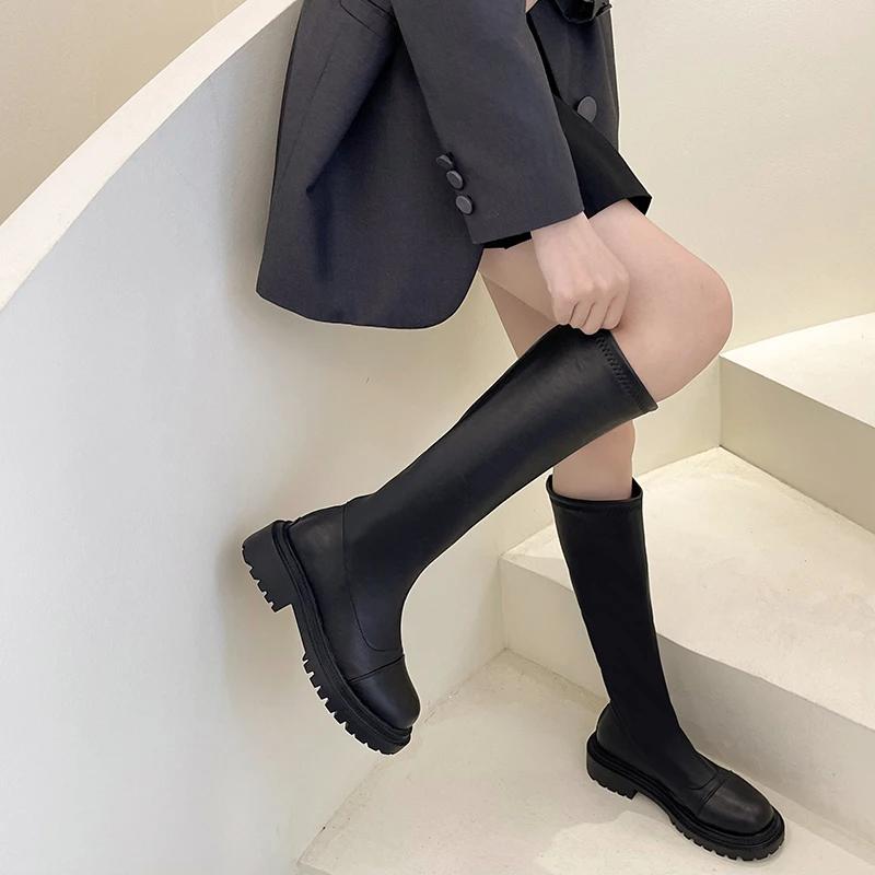 Зимние рыцарские сапоги с V-образным вырезом — фото 4