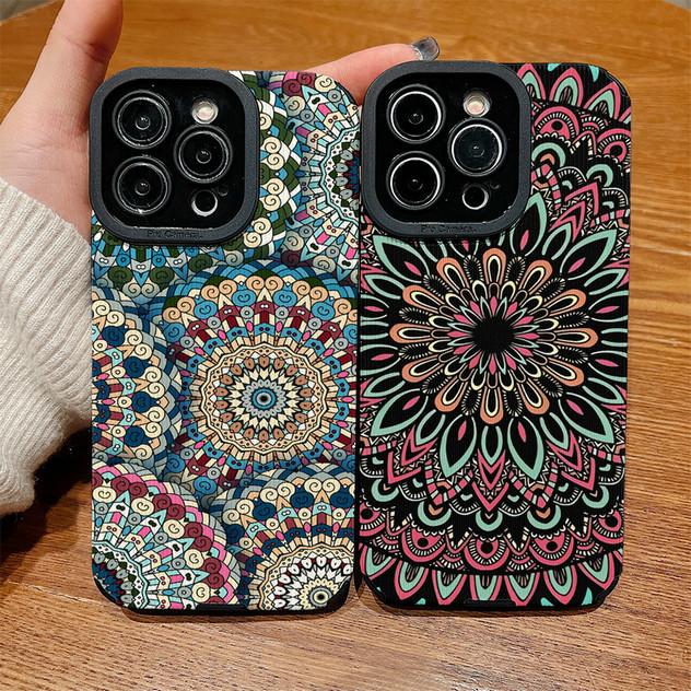 Vertical Grain Leather Shell Fashion Printed Patterned Soft Silicone Case with Camera Lens Full Protection for iPhone