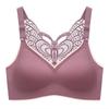 Women Latex Back Beauty Wireless Gathered Vest Style Comfortable Bra