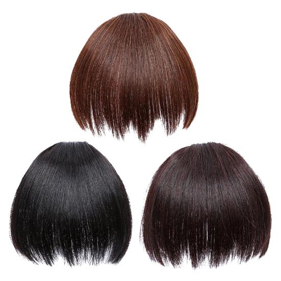 Falešné ofiny Realistické Načechrané Přirozené Bezproblémové Make-up Tool Bez Kotoučů Vysokoteplotní Hedvábné Komiks Nerovnoměrné Umělé ofiny pro dívku