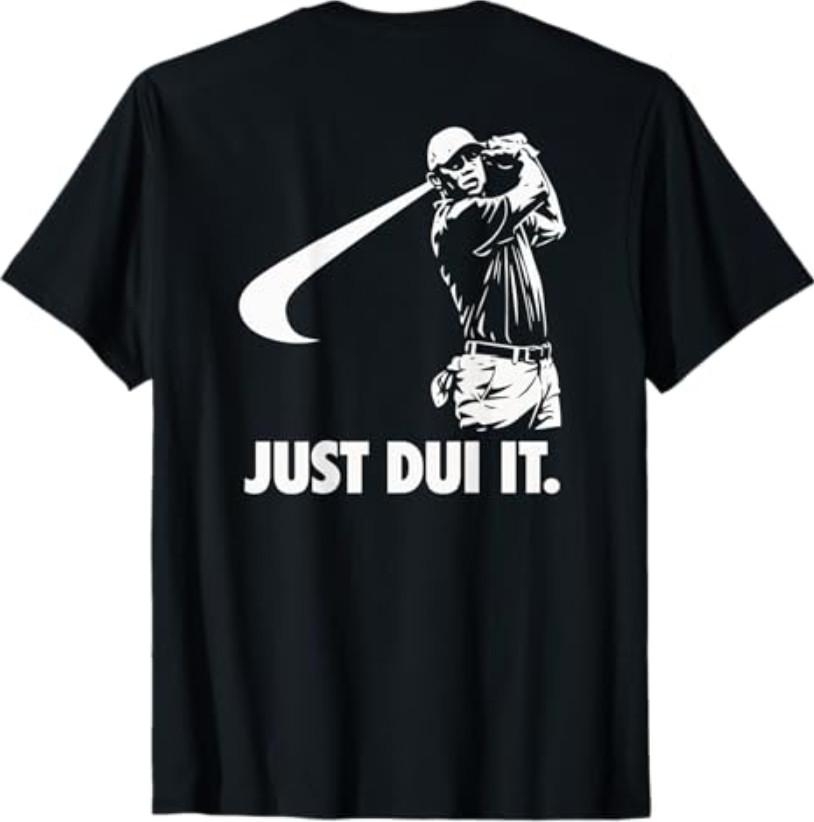Just DUI It Funny Golf Swing Athletic T-Shirt S разноцветный