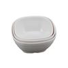 SPSR 14cm White Melamine Square Restaurant Bowl