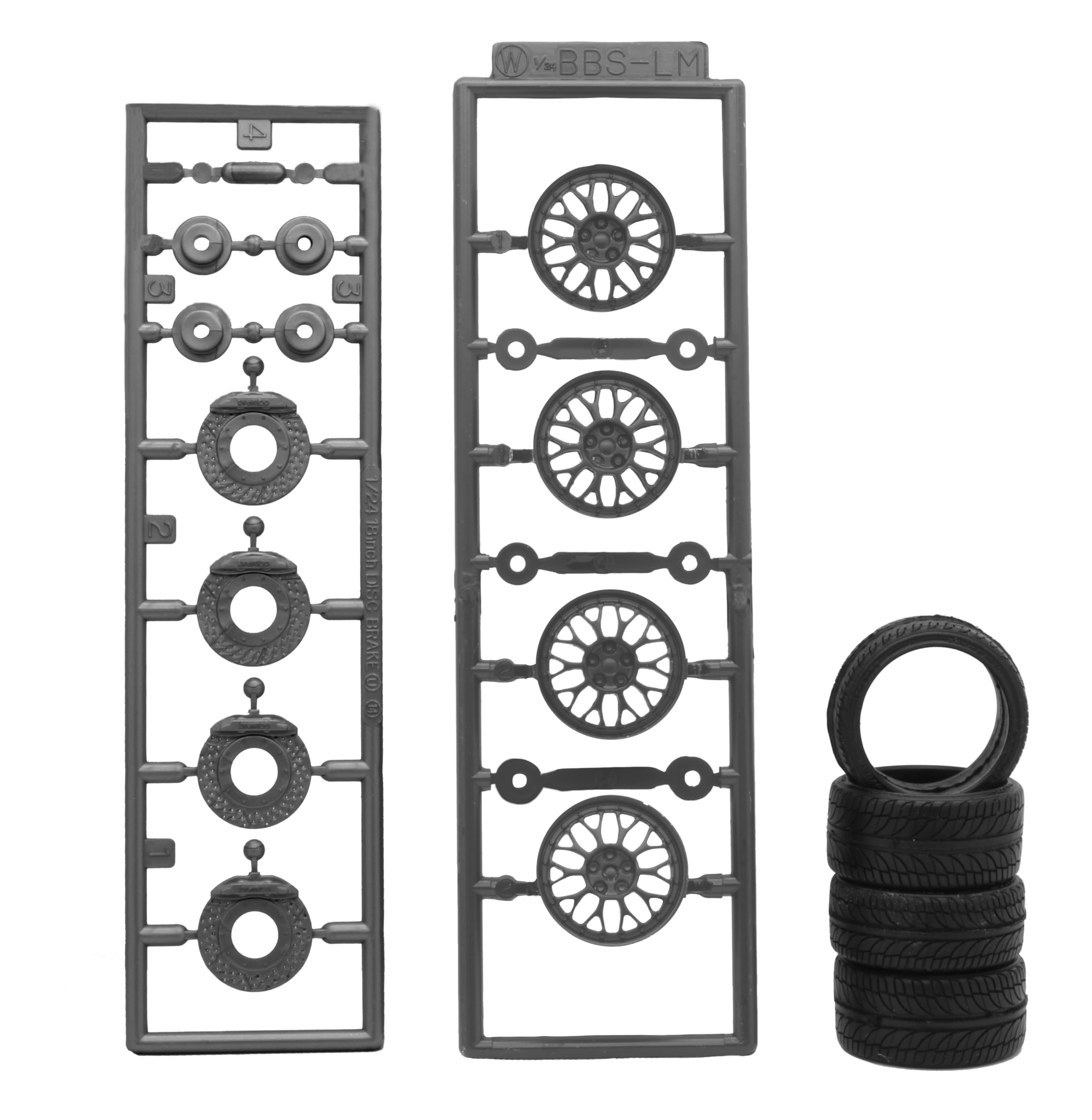 

Fujimi Model Wheel Series BBS LM 18 inch 1/24 No.2 W-2 сірий колір