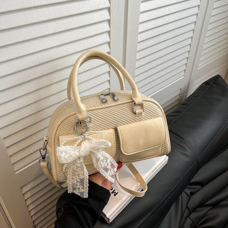 High-end small bag women's summer new niche messenger bag portable bowling bag