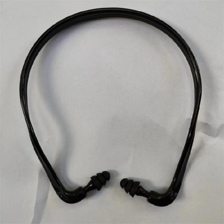 Ergonomic Head Band Detachable Earplugs Noise Blocking For Office Travel Washable TPE Earplug for Daily Use 4PCS