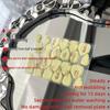 24 Pieces Transparent Jelly Nail Adhesive Stickers - Wearable Yellow Glue Nail Tips & Tools