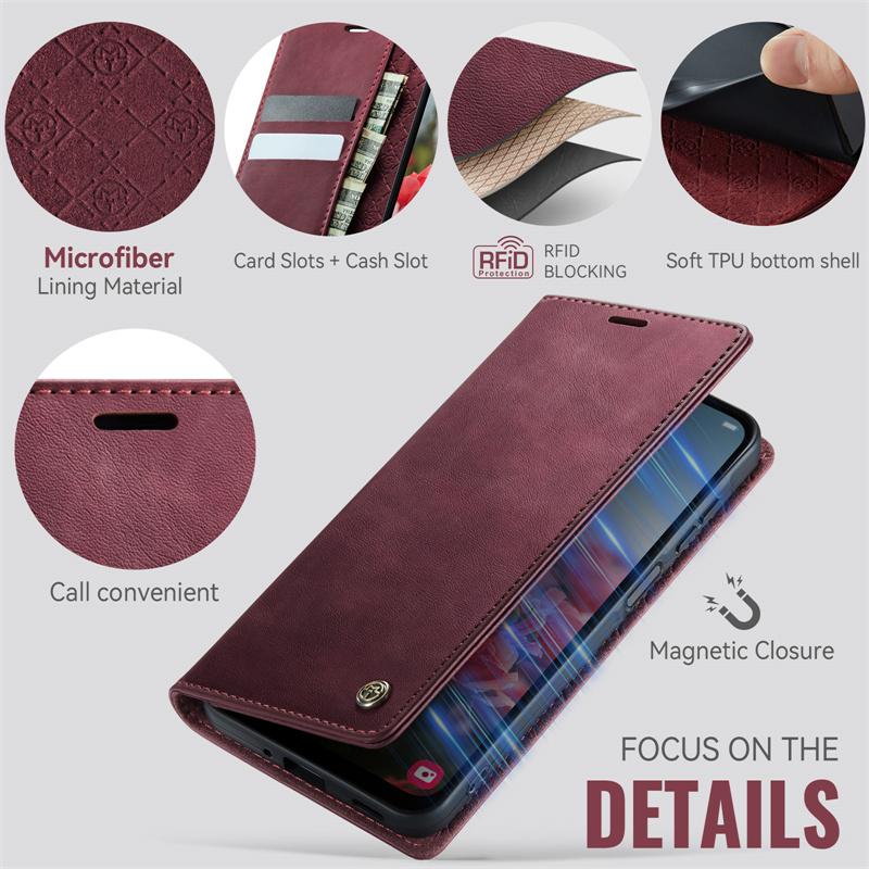Magnetic Flip Leather Phone Case For Samsung Galaxy S26 S25 FE S24 S23 Plus S22 S21 S20 Ultra A57 A17 A56 A36 A16 A55 A35 A15 A54 A34 A14 Wallet Cover