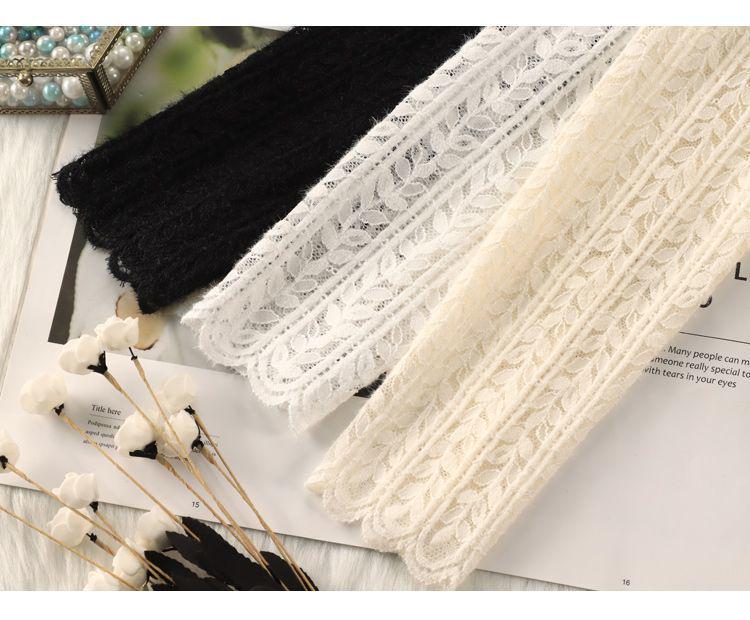 Brushed Lace High-Neck Mesh Top for Women - Trendy Autumn/Winter Layer