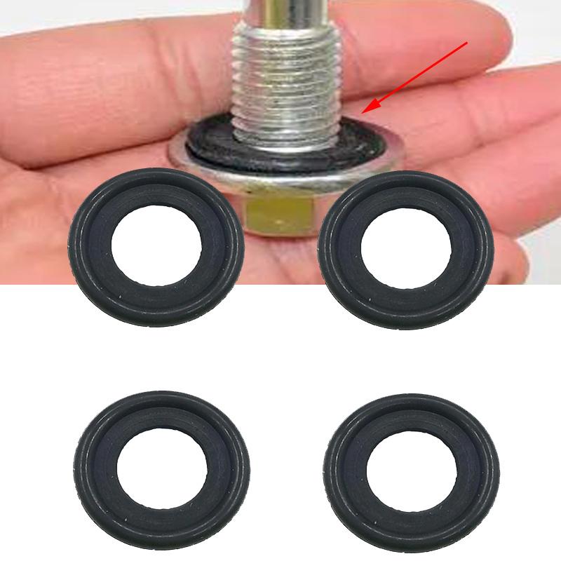 10 יחידות אטם טבעת גומי (O-ring) לפקק ניקוז אגן שמן תואם ל-Buick Vauxhall Gmc Ford Opel Corvette Holden Land Rover Oldsmobil