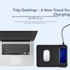 Foldable Wireless Charging Mouse Pad 15W Wireless Desktop Charger  Travel