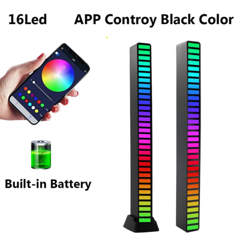 Led Rgb Music Sound Light Bar compatibil Bluetooth Control aplicație Luminozitate reglabilă Ritm muzical
