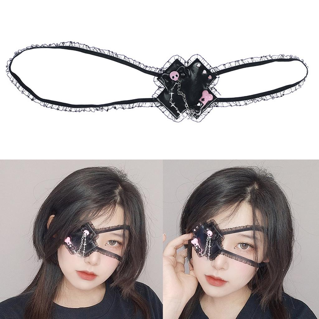 Mysterious Cross Eye Mask In Lolita Gothic Design Gothic Cross Eye Mask StandOut At Cosplay Parties & Costume Event