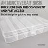 Transparent Hard Bait Box - Fishing Tackle Organizer with Nano Pencil Slot
