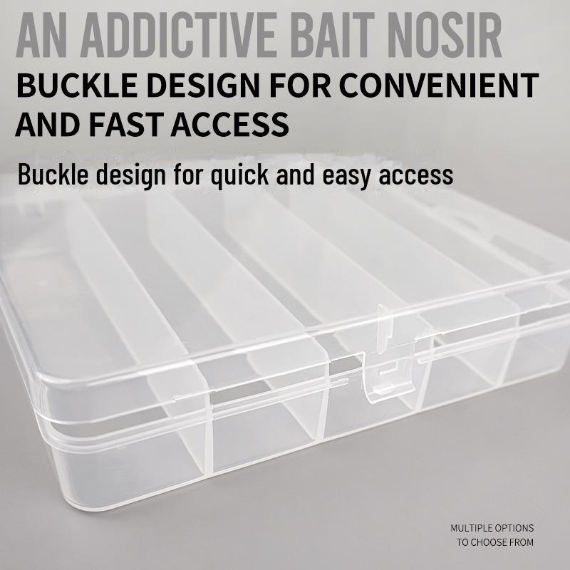 Transparent Hard Bait Box - Fishing Tackle Organizer with Nano Pencil Slot