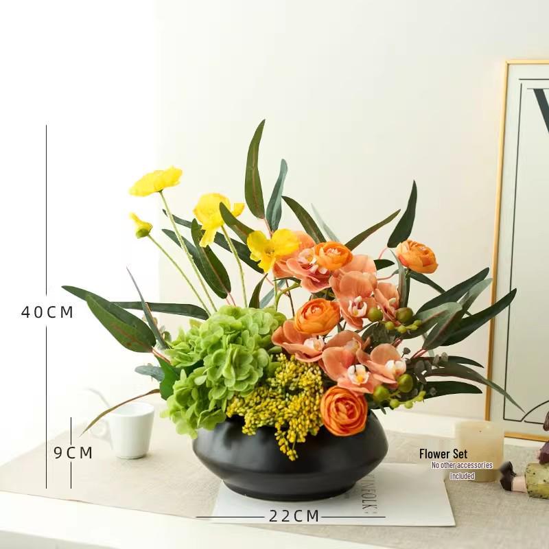 Nordic Modern Faux Flower Bouquet for Indoor Living Room or Dining Table Decor