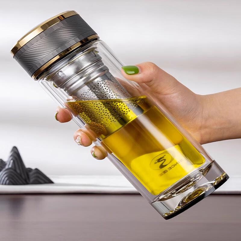 Kuandi Double-Layer Glass Tea Infuser Bottle