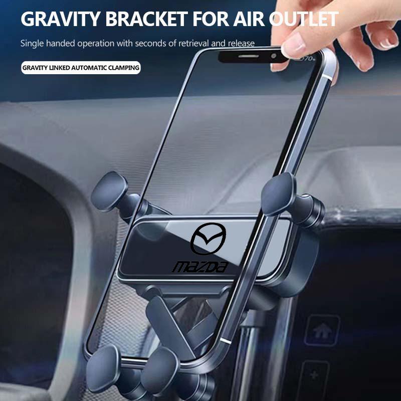 For Mazda Gravity Metal Magnetic Car Phone Holder Auto Accessories 3 6 CX5 2 CX3 CX9 MX5 RX8 Axela Demio Atenza MS a1