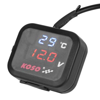 USB Telefon Şarj Cihazı Şarj Su Geçirmez Gösterge Sıcaklık İşaretleyici Motosiklet Su Sıcaklık Ölçer HONDA SUZUKI Aksesuarları Evrensel