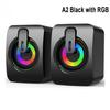 Home office computer speaker with microphone stereo 3.5mm AUX  RGB colorful light computer speaker suitable for desktop laptops