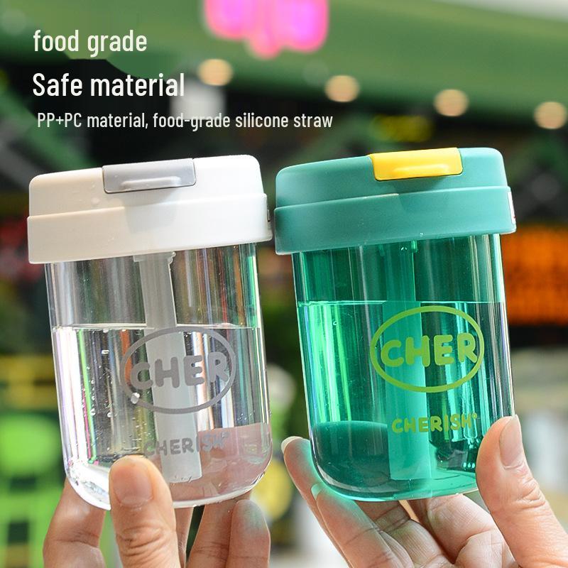 Kids' Large Capacity Straw Water Cup - Summer Design for Boys & Girls