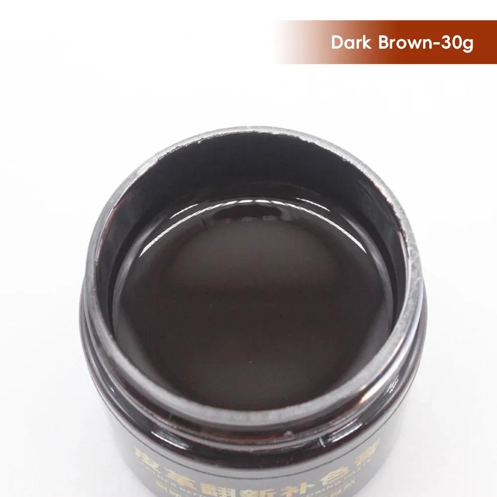 Car Seat Scratch Leather Repair Paint Shoe Cream Coloring for Bag Sofa 30g Brown Leather Dye Repair Restoration Color Change