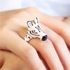 Pony Horse Animal Horse Ring Set Delicate Opening Finger Ring Jewelry Cartoon Glaze Ring  Lady