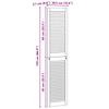 Cabinet Door Set 4 pcs Natural Finish 170 x 2.1 x 39.5 cm Solid Pine Wood