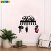 Modern Key Mail Wall Rack 8 Hook Iron Wall Mounted Space Saving Durable For Entryway Hallway Ideal Housewarming Gift