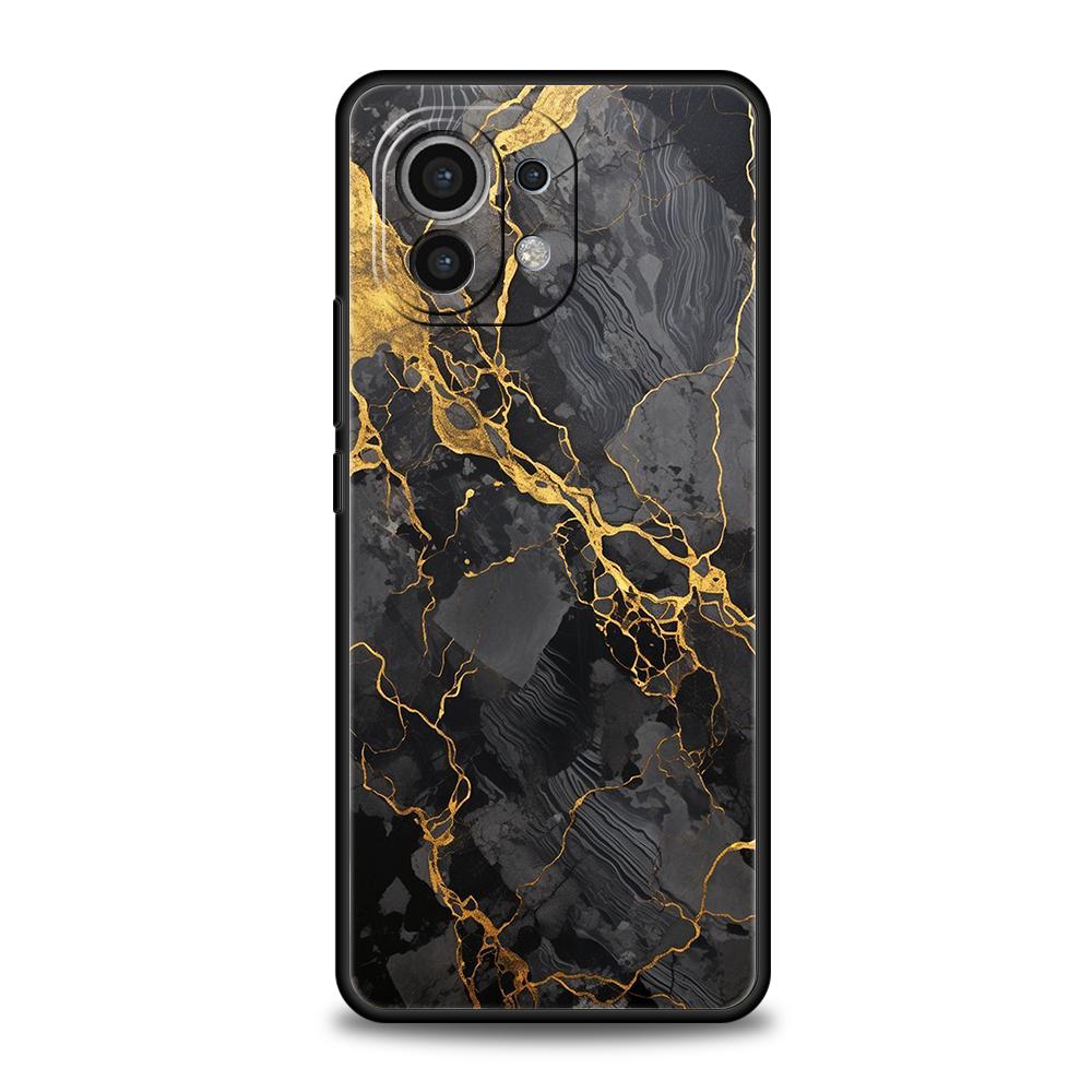 Watercolor Marble Phone Case For Xiaomi 15 14 13 12 Lite 14T 13T 12T Pro Poco X7 X6 X5 X4 X3 NFC F7 Ultra F6 Pro Soft Cover