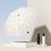UPF UV Protection Automatic Flower Printing Umbrella Folding Portable Foldable Umbrella  Travel