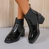 Damenstiefel Spitz zulaufend Absatz Britisch Vielseitig