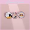 Adorable Cartoon Cat Brooches With Colorful Metal Badges For Trendy Bag Accessories