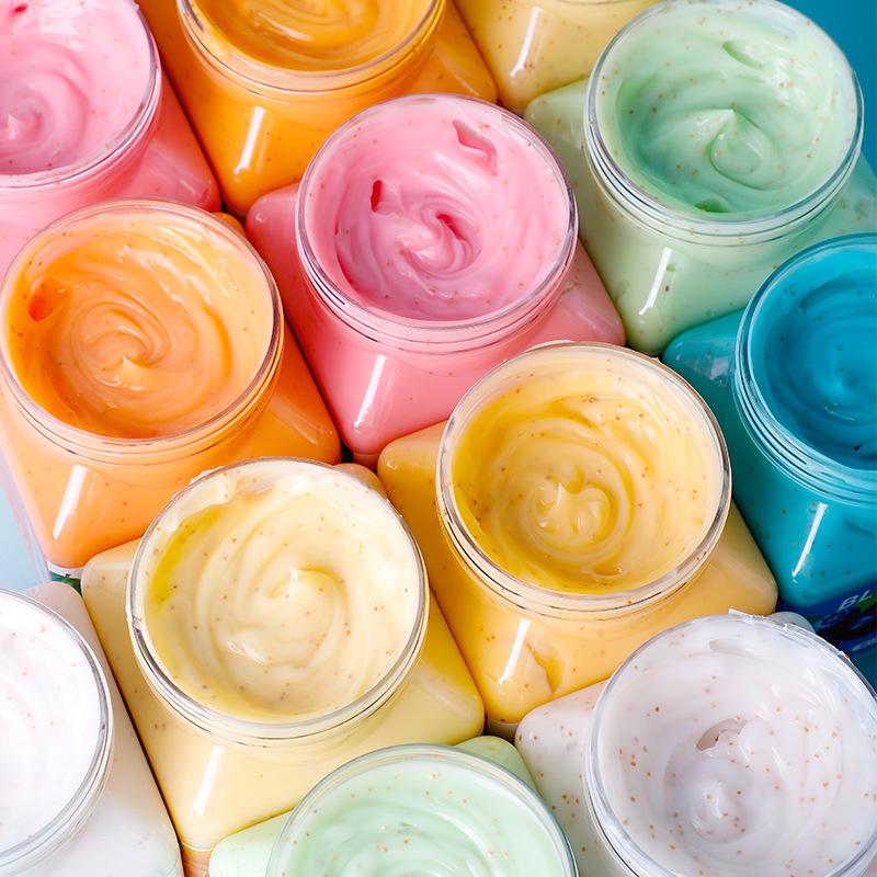 Exfoliant pentru corp 500g Curățare profundă Exfoliant cu cafea Sticlă mare Îndepărtarea pielii de găină