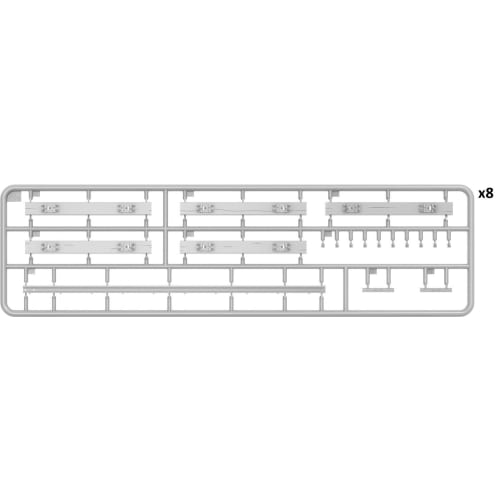 Miniart 1/35 Railroad Crossing and Barrier Plastic Model MA35666 (Diorama)