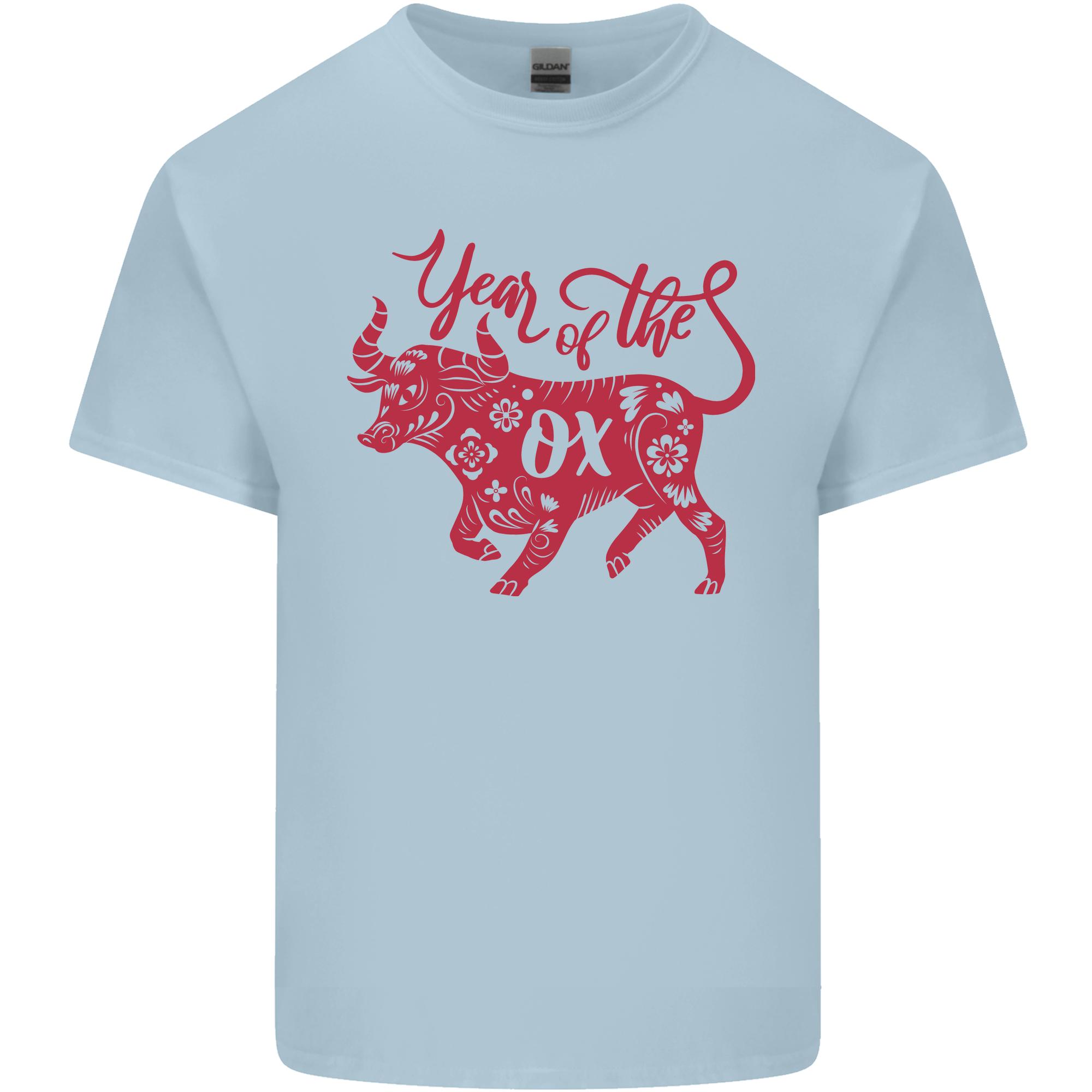 Chinese Zodiac Shengxiao Year of the Ox Unisexs Light Cotton TShirt S