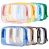 Geantă de depozitare pentru călătorie, pungi cosmetice din PVC impermeabile, huse transparente, capacitate mare, fermoar din plastic, geantă de spălare portabilă, pungă de machiaj