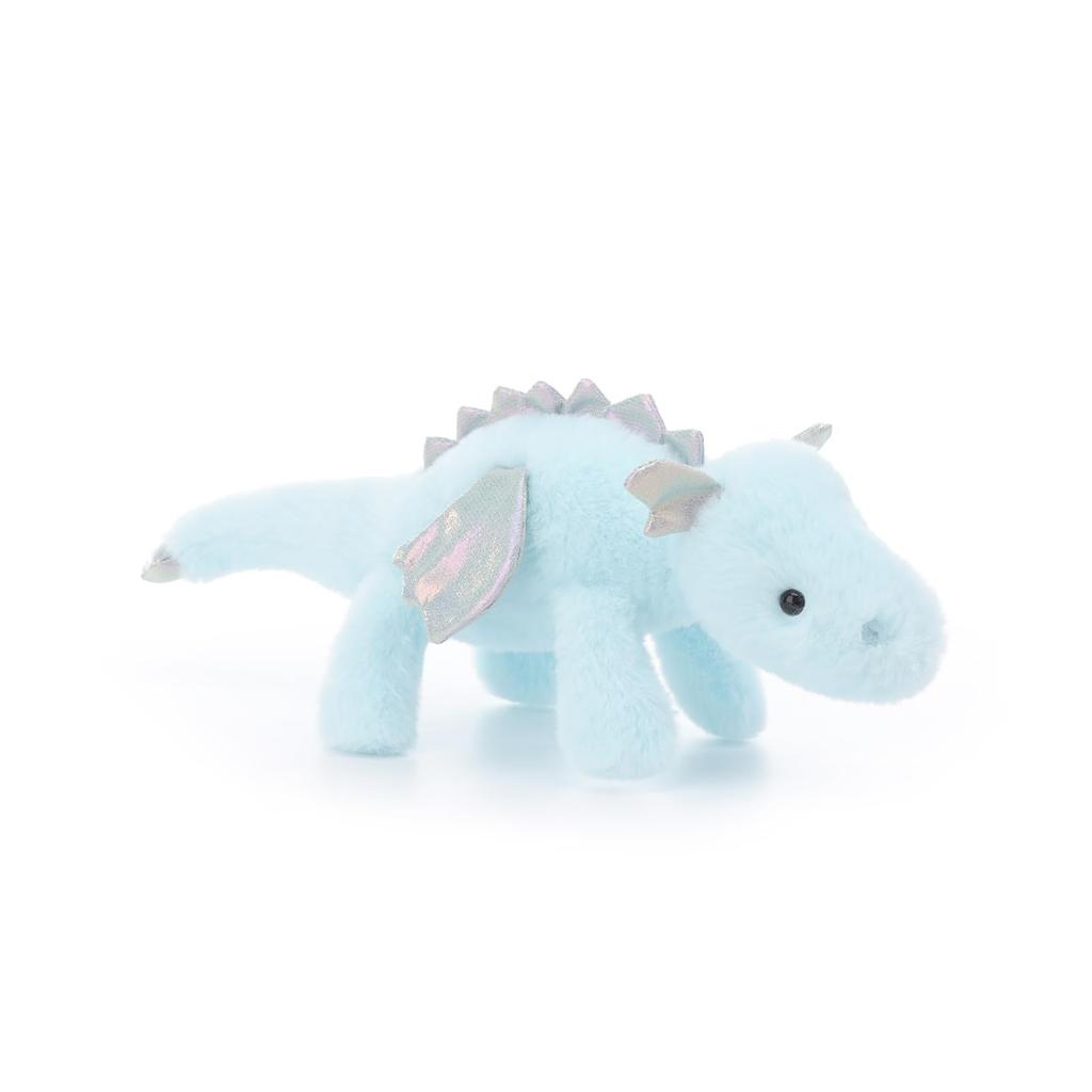 Apricot Lamb Sky Blue Lying Dragon Plush Toy for Soft and Fluffy Sky Blue Lying Dragon for Girls and 38cm Children, Cute, Boys,