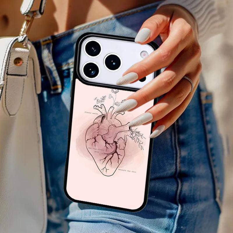 

Медицинские Органы Человека Сердце Арт Чехол Для Телефона Для iPhone 17 Air 14 15 13 12 Max Чехол Для Apple 16e 11 Pro Max Plus Coque iPhone 16pro max