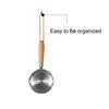 IMEEA Milk Pan, Saucepan, 18-10 Stainless Steel, Induction Compatible, 250ml, Graduated Milk Pan, Mini Saucepan, Wooden Handle