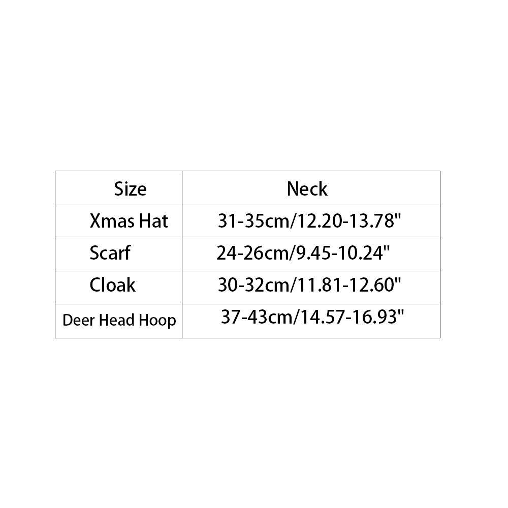 Winter Xmas Pet  Clothing Cute Cloak Hat Red Scarf Hat Puppy Warm Pet Clothes Christmas Clothes Pet Cosplay Costume Pet Costume