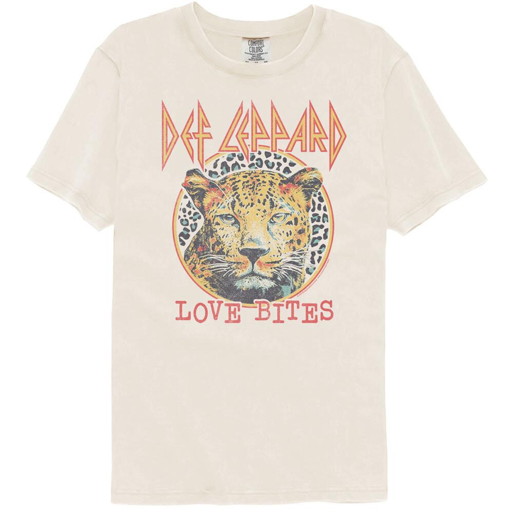 Def Leppard Logo Hysteria Leopard 1987 Men T Shirt Band Merch XXXL