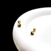 Titanium Steel Heart & Four-Leaf Clover Stud Earrings - Elegant, Versatile, Mori-Style Fashion for Women