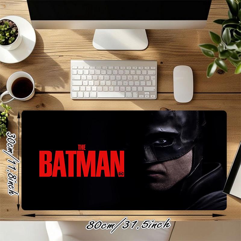 Batman Mask Xl Gaming Mouse Pad Nonslip Rubber Base Stitched Edge Waterproof Desk Mat For Pc Laptop Gamer Office Computer Accessories C92776