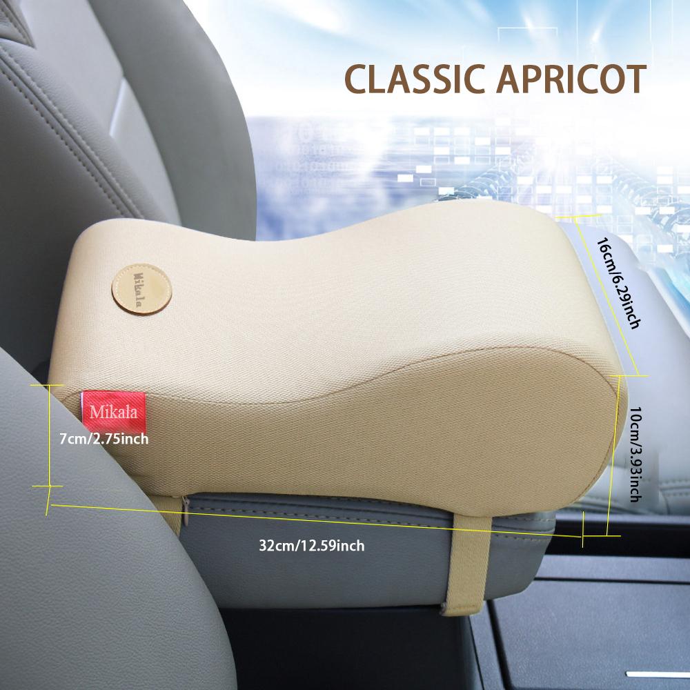 Car Armrest Cushion Soft Memory Foam Armrest Console Cover Car Center Console Armrest Pillow Accessories Car Seat Cover Voiture