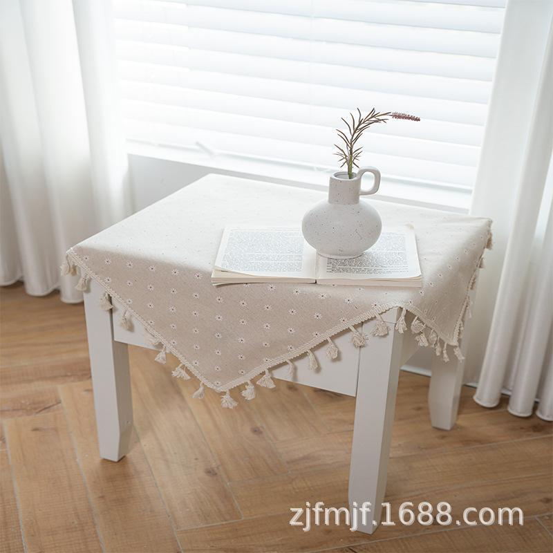 Cloth Dad For Bohemian Beige Fringed Square Dining Table Cloth Round Table Cloth Coffee Table Cover Napkin Placemat