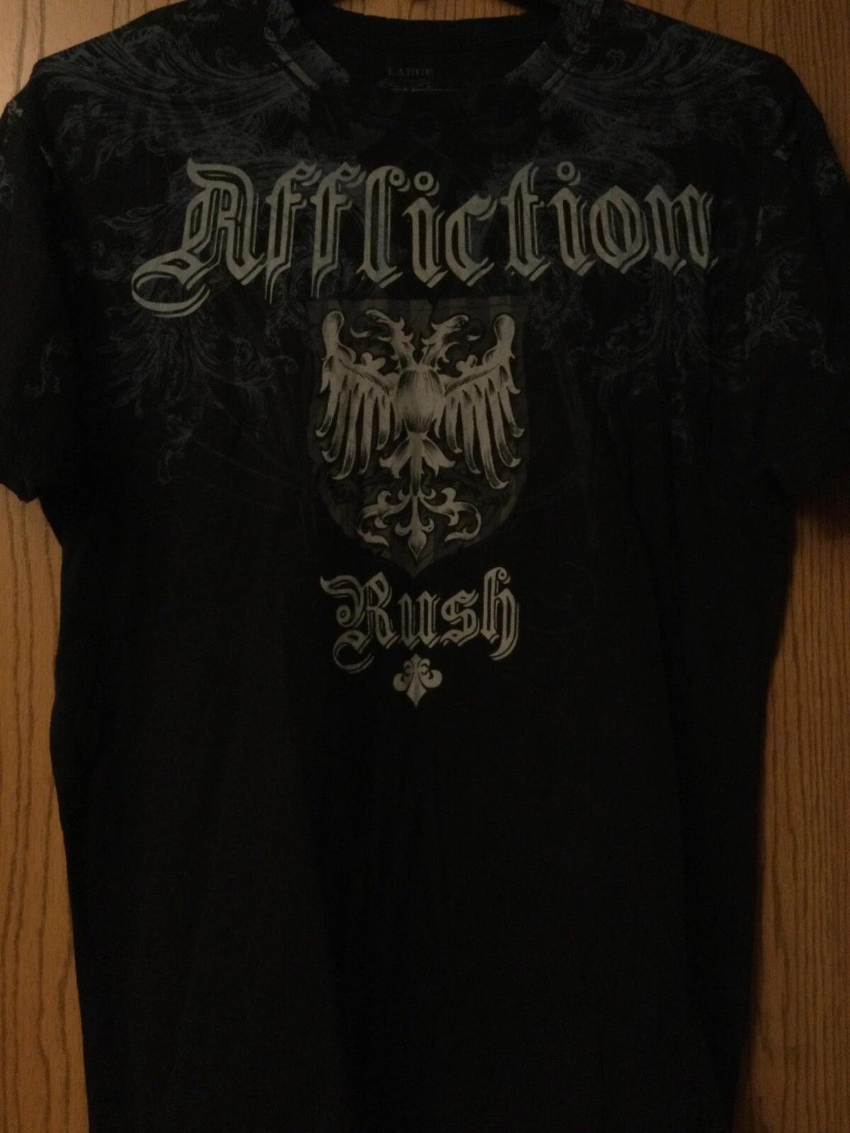 Affliction - “Rush” - Улица Джорджа. Пьер - Черный/Двусторонний/Серия Signature/L M