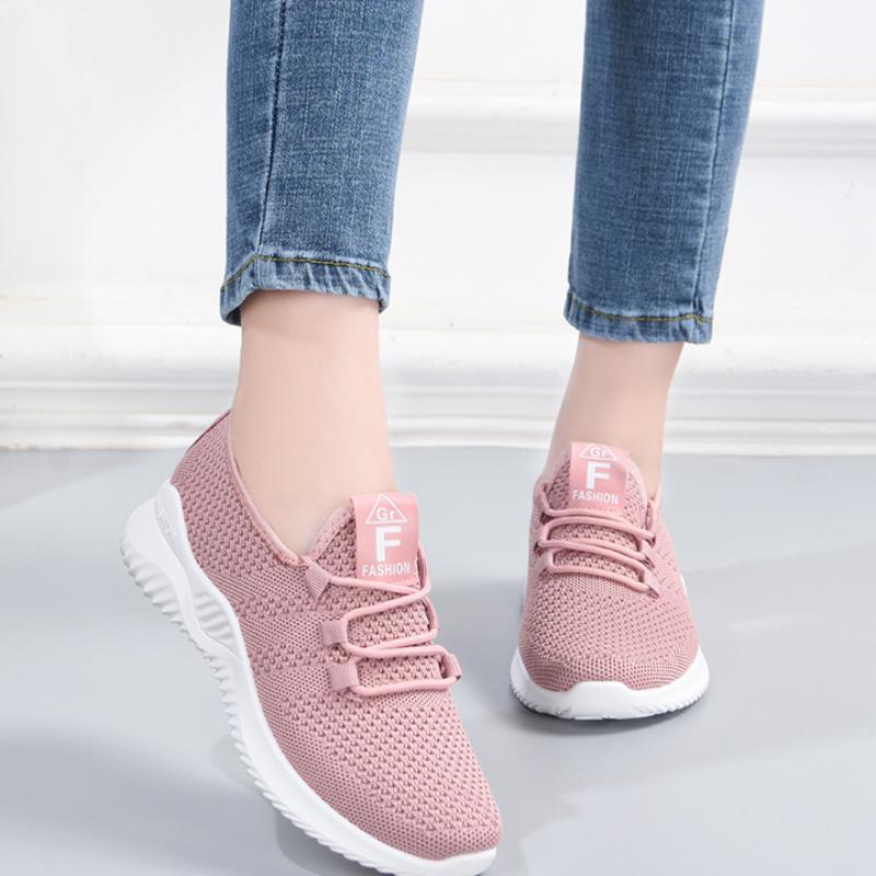 Новые повседневные модные кроссовки для бега Flying Woven Breathable Comfortable Soft — фото 12