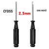 Phillips & Flathead Toy Repair Screwdriver Set - 2mm, 2.5mm, 3mm with Small Black Handle