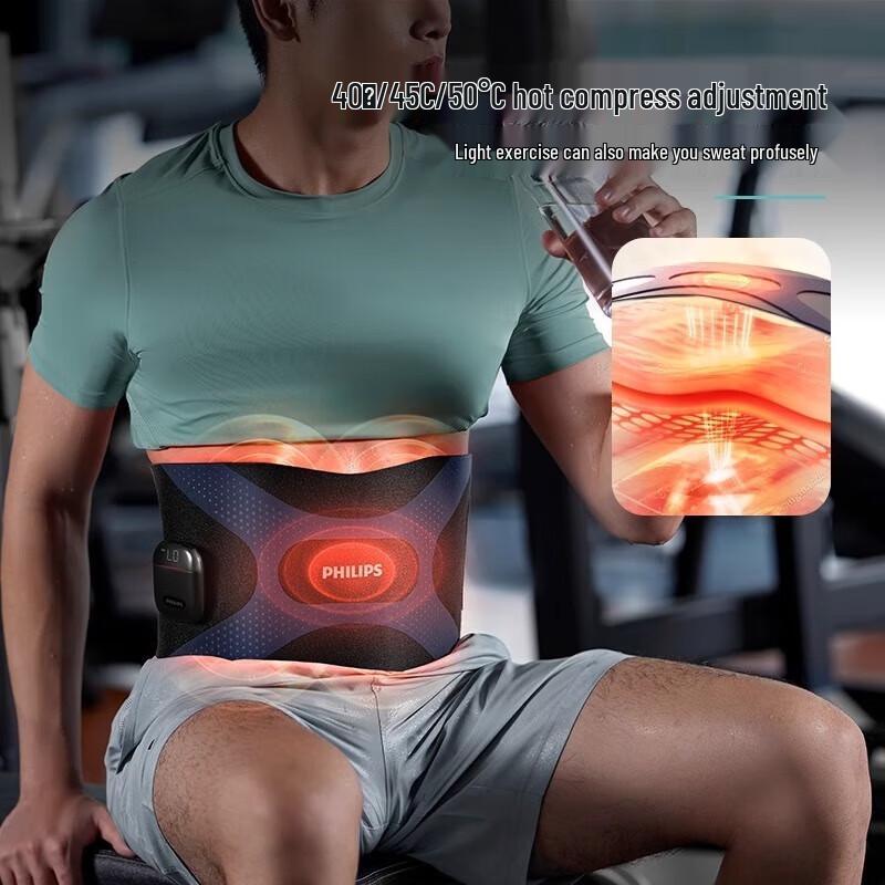 Philips Wireless Microcurrent EMS Waist Massager with Heat