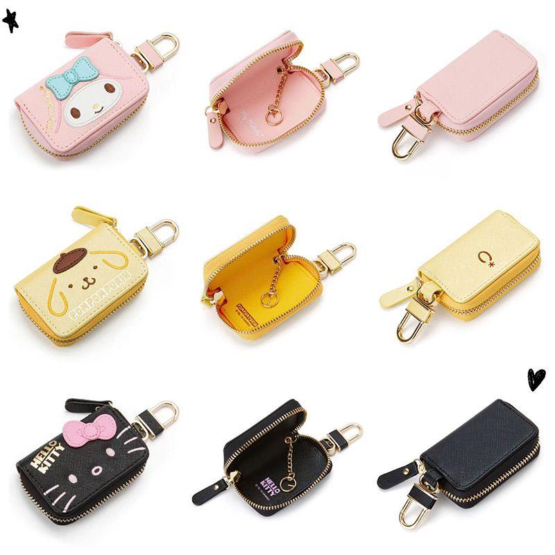 Stylish Women Kuromi Zipper Key Bag In Premium Pu Leather For Car Key Protection